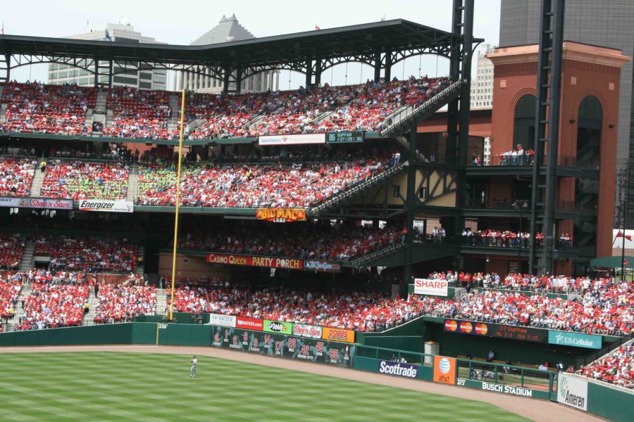 Busch Stadium close-up of the stands.