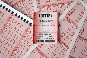 Texas woman’s $83.5M lottery jackpot in jeopardy amid state investigation. Stock image of lottery tickets