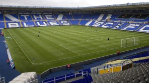 Birmingham City football club playing on the field.