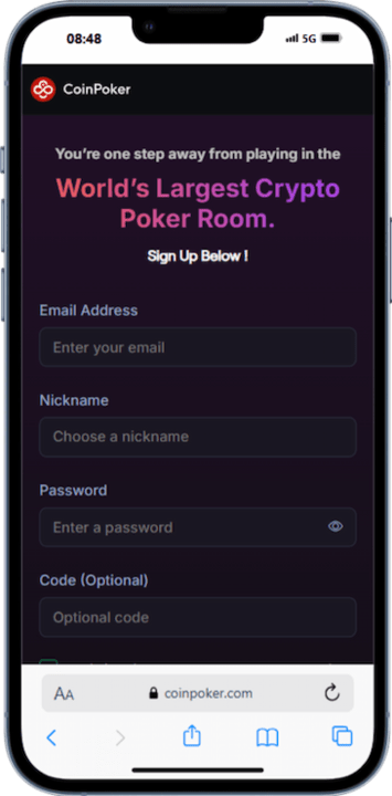 Coinpoker Rakeback Step 2