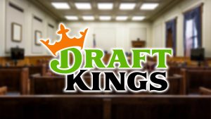 DraftKings logo over a US courthouse