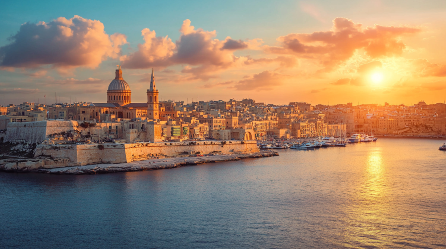 AI image to represent Malta in the Sun / Malta's Bill 55 protects gambling firms from wider European laws, and is on collision course with the EU.
