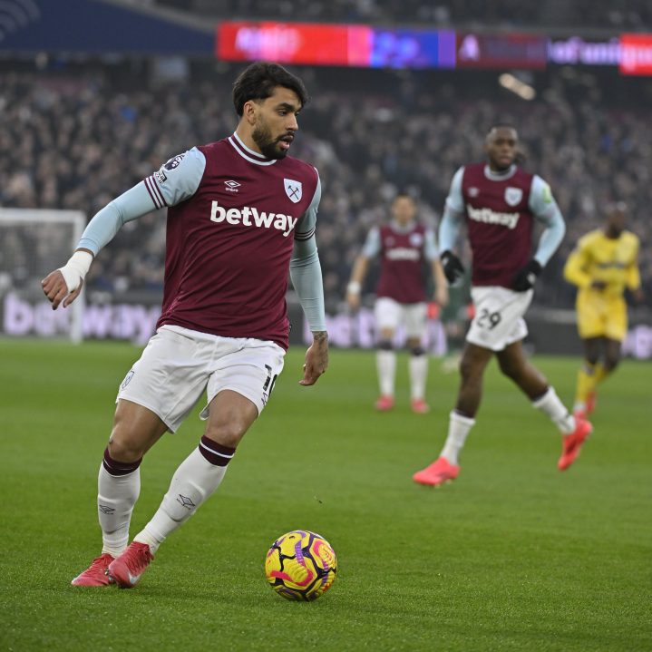 Official image of West Ham United soccer player Lucas Paqueta / Lucas Paqueta faces the threat of a lifetime ban over betting breach charges issued against the Brazilian international.