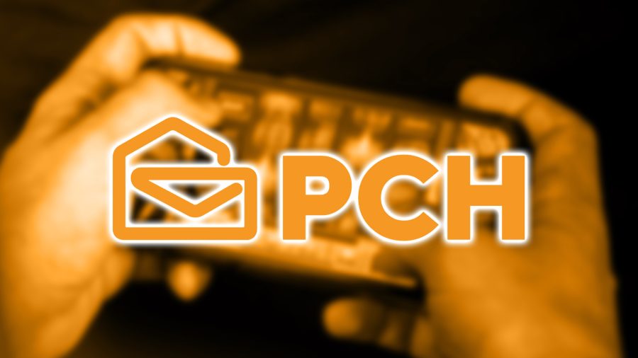 pch logo over someone playing sweepstakes game