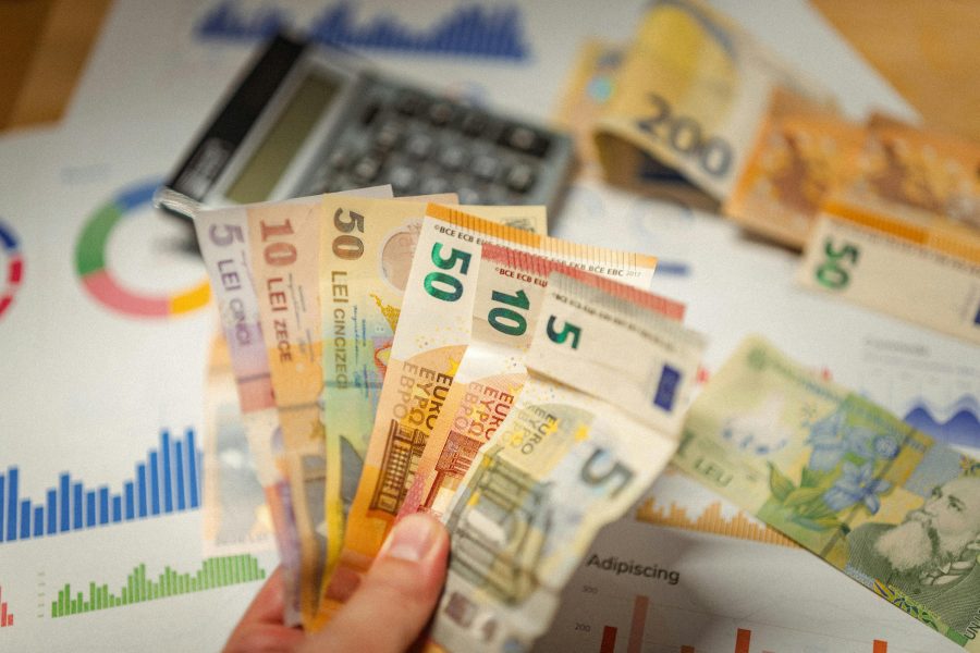 A photo of Romanian LEI currency