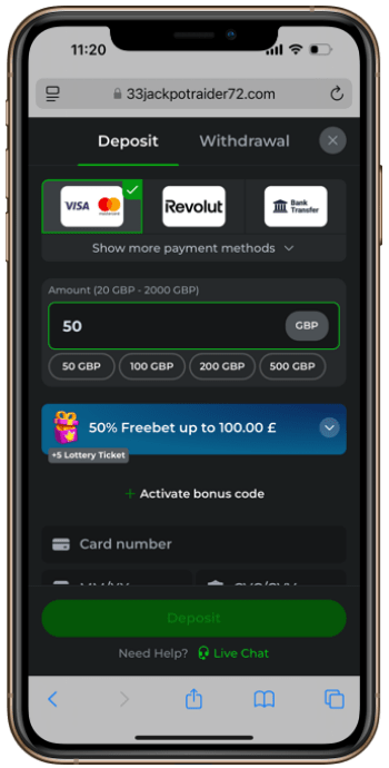 Make Your First Deposit