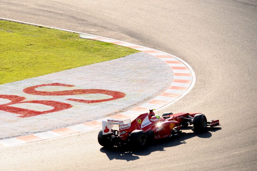 Ferrari F1 car on a track at the Japanese Grand Prix