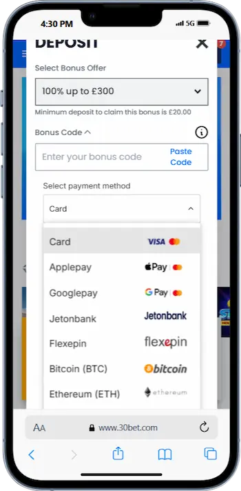 30bet review