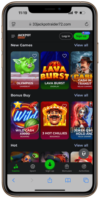 Visit JackpotRaider Casino