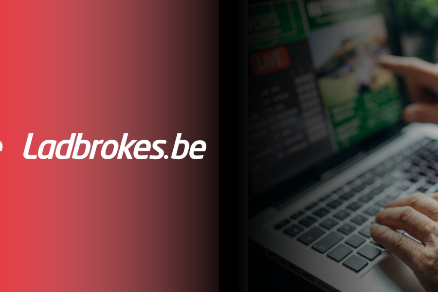 Belgium didn’t grant unfair state aid to Ladbrokes, EU investigation finds. Ladbrokes Belgium logo against image of online betting