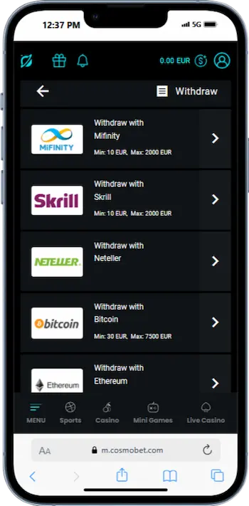 Cosmobet Review