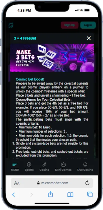 Cosmobet Review