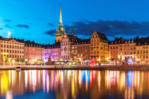 Sweden's government reduces state control over ATG in new independence deal. Cityscape of Stockholm