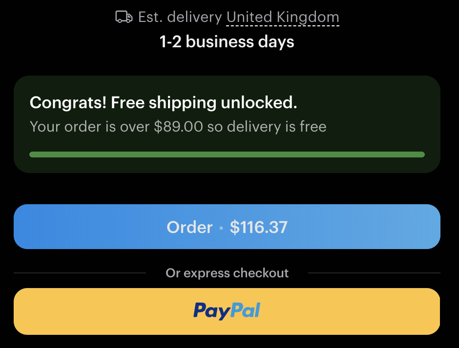Tangem free shipping