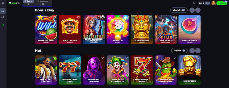 XtraSpin Casino Games