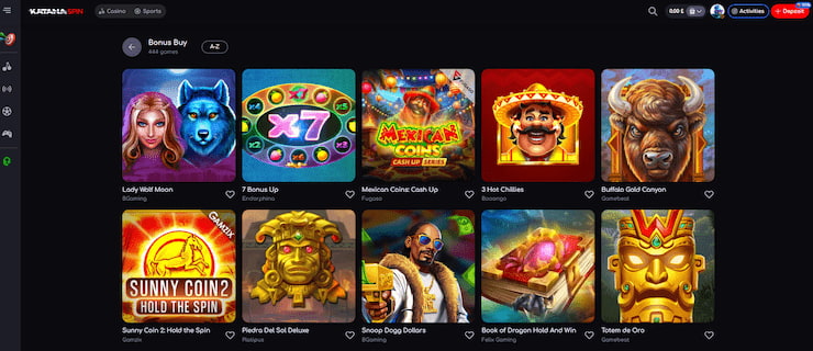 KatanaSpin Casino Games