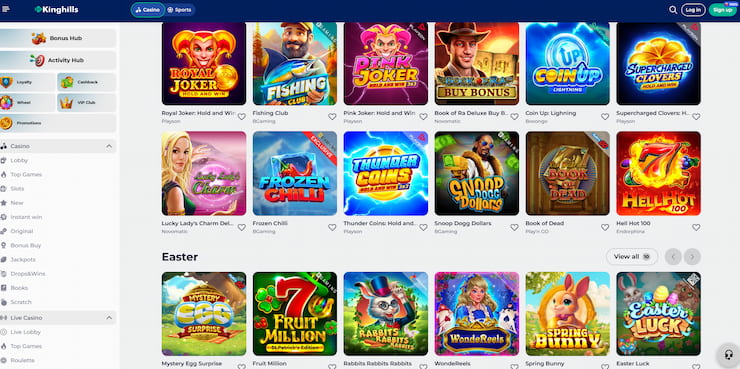 KingHills Casino Games