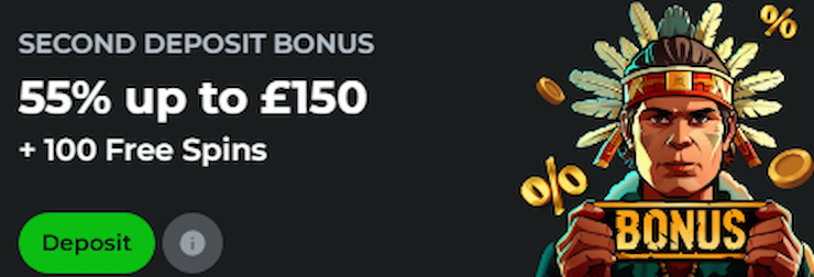JackpotRaider Casino Bonus 2nd Deposit
