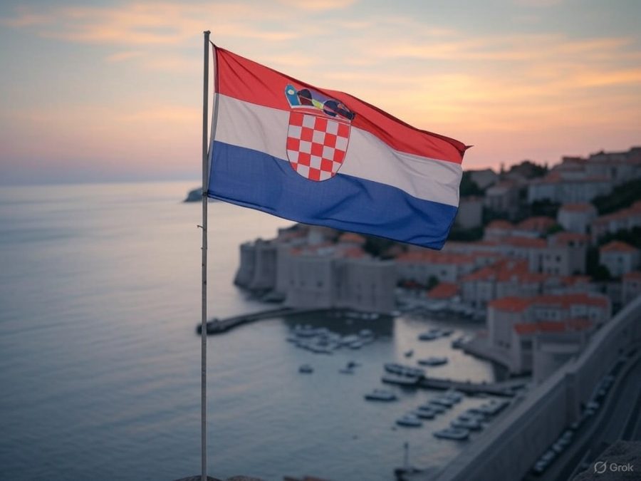 AI-powered image to represent a Croatian flag flying above Dubrovnik / Gambling industry body warns Croatia government that law reform will threaten thousands of jobs.