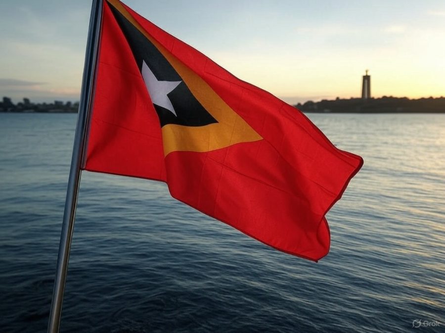 AI image to depict the flag of Timor-Leste, flying over its capital, Dili / The small Southeast Asian state of Timor-Leste has confirmed the expansion of its gambling sector with the award of the first offshore gaming license in the country. 