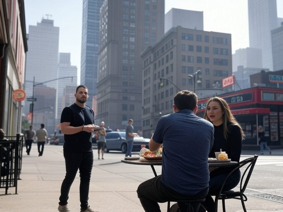 AI image, inspired by The Sopranos, to depict a street scene in New Jersey / New Jersey has recorded a record iGaming revenue figure of $243.9 million. 