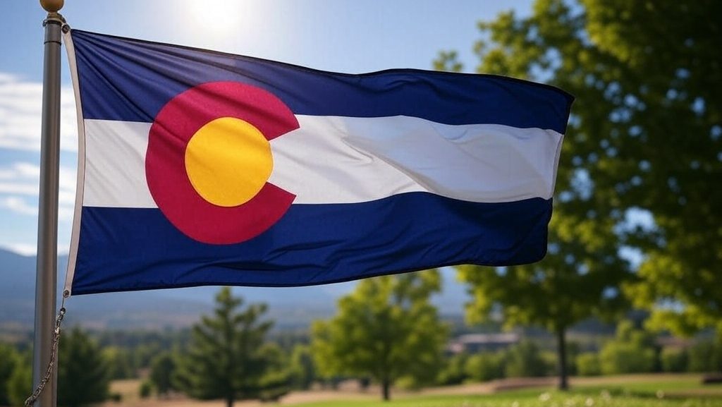 AI image to depict the state flag flying in Colorado / Colorado’s House Finance Committee has given its approval to new legislation, House Bill 1311, aimed to increase tax revenue from free bets. 
