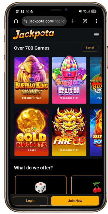 Jackpota Sweepstakes Casino Games