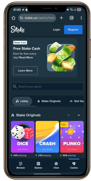 Stake Swepstakes Casino Site 