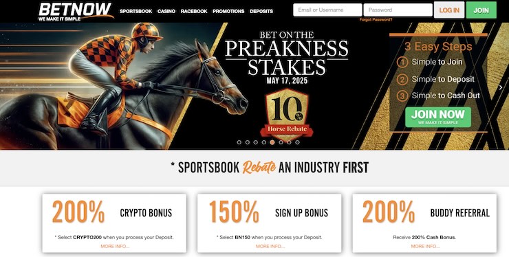 When it comes to betting on the 2025 Preakness Stakes, BetNow has you covered. The online sportsbook is offering free bets and a weekly horse rebate 