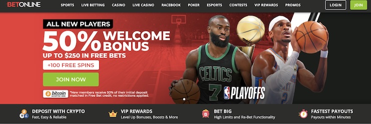 BetOnline is the most inclusive online sportsbook for the 2025 Preakness Stakes. New users can take advantage of wide betting markets, competitive horse racing odds, Preakness contests and $250 free bets for Saturday's race
