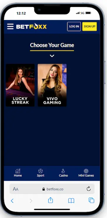 Live Casino Gaming At BetFoxx