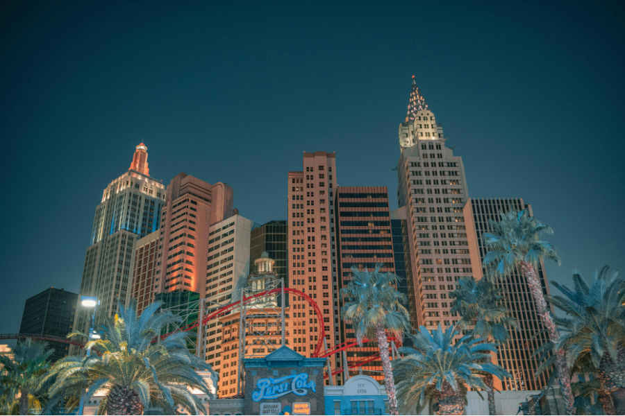 High-rise City Buildings in Las Vegas, Nevada