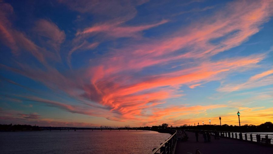 The skyline above New Jersey