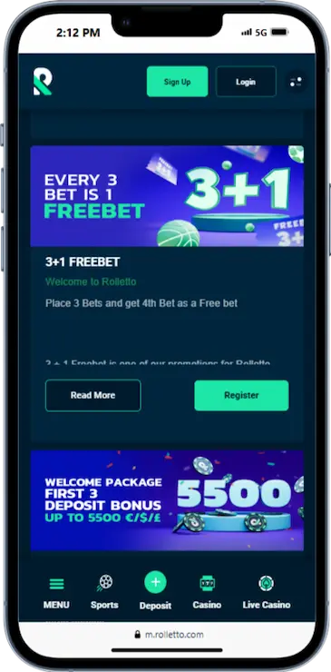 Free 4th Bet at Rolletto