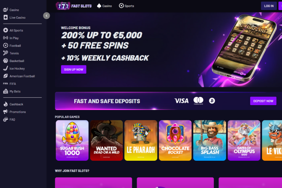 fast slots онлайн казина