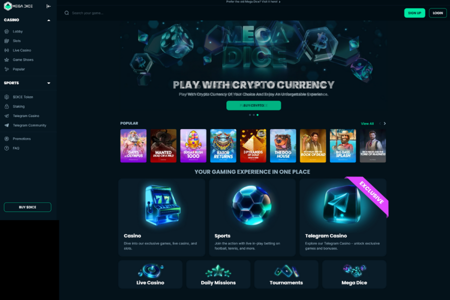 mega dice (4) онлайн казина