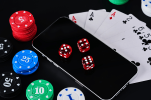 Gambling syndicates in Malaysia exploit SIM cards and social media to operate. Concept of online casino gamble bet background. Online casino gamble bet website background. Online social media casino gamble bet background