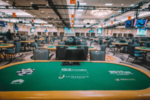 Late registration surge forces full reseat in WSOP $25K high roller. Image of poker table