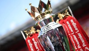 The English Premier League trophy