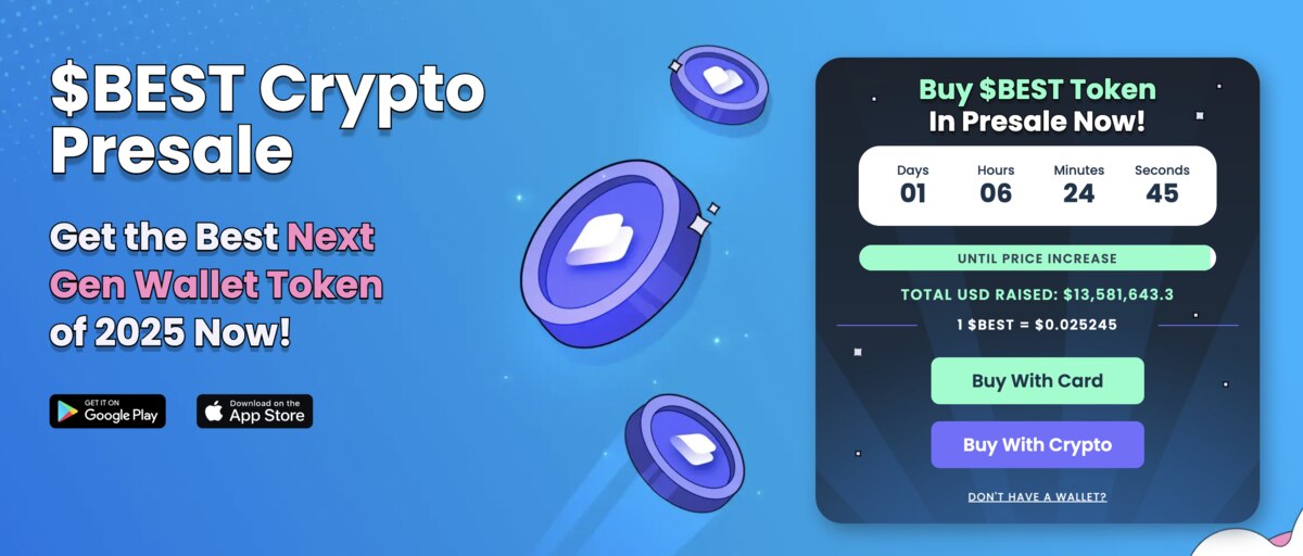Best Wallet najlepšie kryptomeny