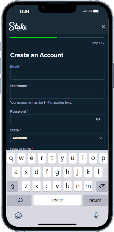 Step 2: Create an Account