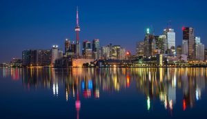Toronto at night