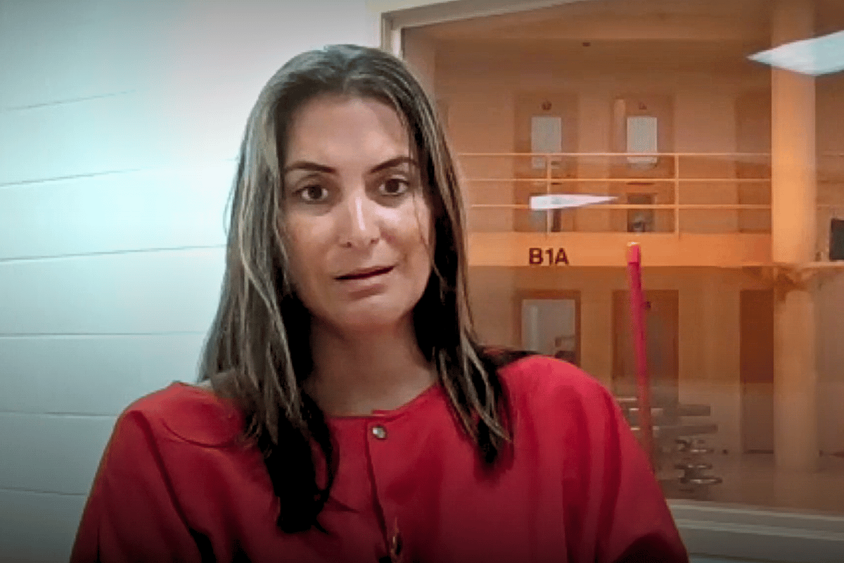 Wife of sheriff Marcos Lopez hit with racketeering charge as $400K bond set. Robin Lynn Severance Lopez appears in a red jail uniform during her first court appearance, speaking via video from a detention facility.