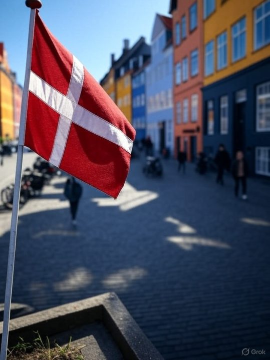 AI image of a Danish flag in downtown Copenhagen / The Danish Gambling Authority (Spillemyndigheden) has seen its register of self-excluded players (ROFUS) reach the milestone figure of 60,000. 