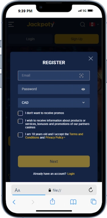 Step 1: Register for an Account