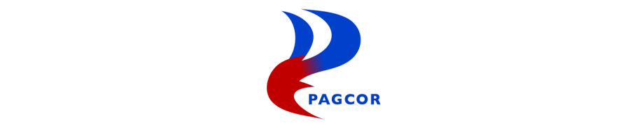 PAGCOR logo in the center. Red and blue.