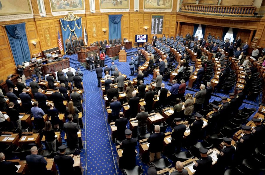 Image of the Massachusetts Legislature in sitting / Online casino gaming in Massachusetts is back on the agenda, as lawmakers heard pleas from the industry to protect it from the black market. 