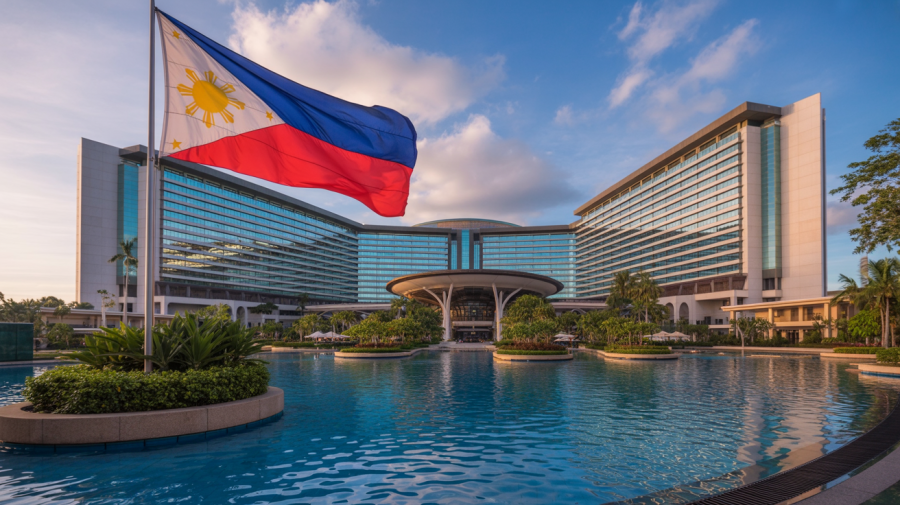 AI image to depict the Subic Sun Resort, located at Subic Bay Freeport Zone / Subic Sun Resort will open with full implementation of security technology, provided by Iveda, a leading company in the AI-focused video surveillance sector.