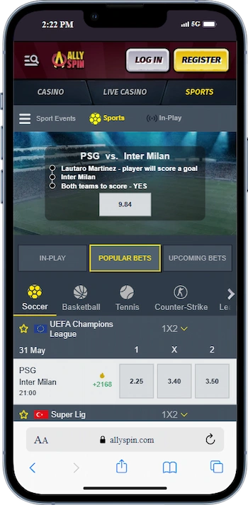 Allyspin Sports Betting Canada