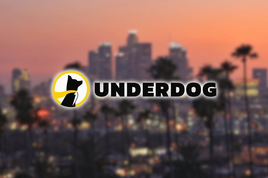 California judge rejects Underdog Sports’ bid to block daily fantasy sports legal opinion. Underdog logo in front of blurred image of Los Angeles skyline